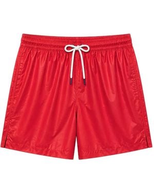 LES HÉRITIERS Badeshorts Mit Kordelzug - Rot