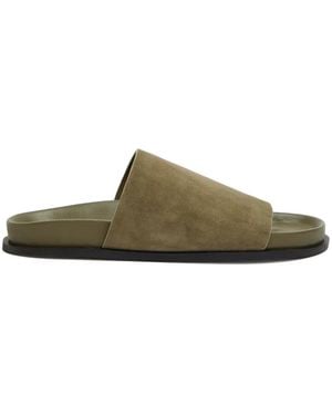A.Emery Luca Suede Slip-On Sandals - Green