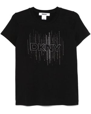 DKNY Logo-Embellished T-Shirt - Black