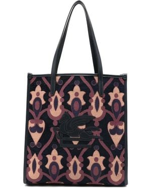 Etro Tote Bag Mit Pegaso-Motiv - Schwarz