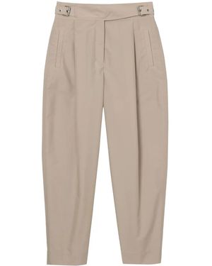 3.1 Phillip Lim Buckled Tapered Trousers - Natural