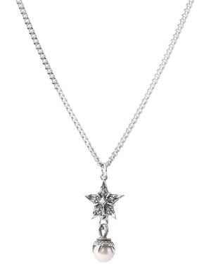 Emanuele Bicocchi Stella Pearl-Pendant Necklace - Metallic