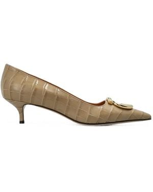 Ferragamo Lara Heeled Pumps - Metallic