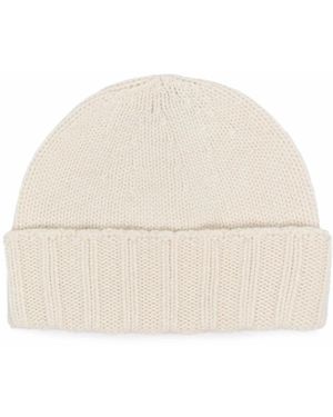 Drumohr Rass Cashmere Beanie - Natural