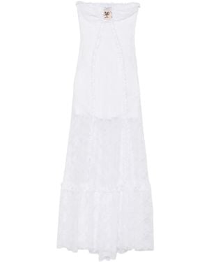 Aniye By Flower-Lace Maxi Dress - White