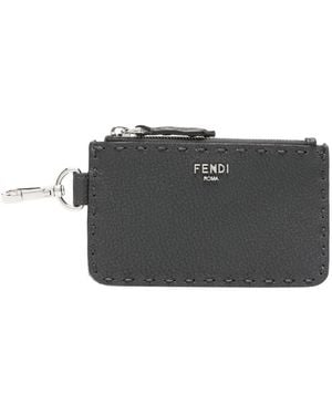 Fendi セレリア カードケース - グレー