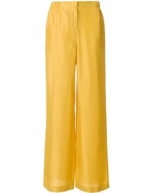 Alberta Ferretti High-Waist Flared Trousers - Yellow