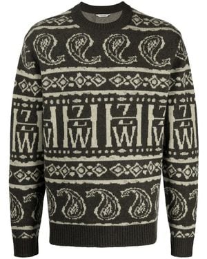 Holzweiler Dery Intarsia-Knit Jumper - Grigio