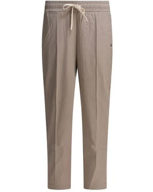 Altum Elasticated-Waist Trousers - Grey