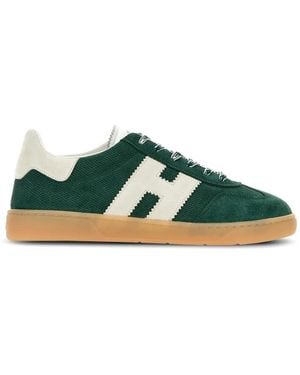 Hogan Suède Sneakers Met Logo - Groen
