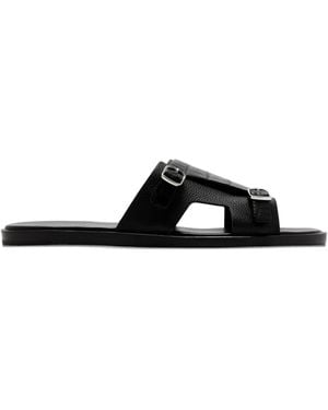 サンダル SANTONI Men Sandals Black MCEK16723HC6MGOR N01 SANTONI: Sandals men - Black | Santoni sandals