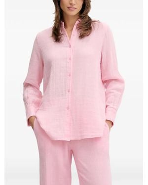 Melissa Odabash Leona Button-Up Blouse - Roze
