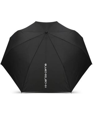 10 Corso Como Regenschirm Mit Logo-Print - Schwarz