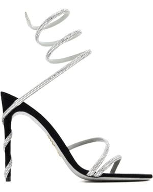 Rene Caovilla Sandales Margot 105 Mm À Ornements - White