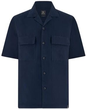 BOGGI Camp-Collar Shirt - Blue