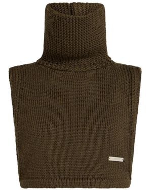 DSquared² Après Ski High-Neck Knit Wool Vest - Brown