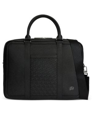 KARL LAGERFELD K/Autograph Panel Briefcase - Black