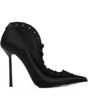 Le Silla Colette Lace-Up Ankle Court Shoes - Black