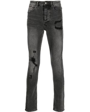 Ksubi Distressed-Detail Skinny Jeans - Grey
