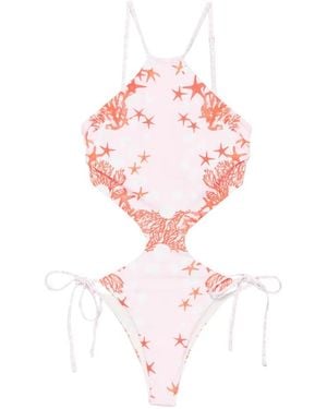Mazzei Cut-Out Swimsuit - Pink