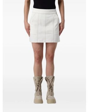 ARMANI EXCHANGE Panelled Denim Mini Skirt - White