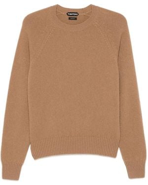 Tom Ford Raglan-Sleeve Cashmere Jumper - Brown