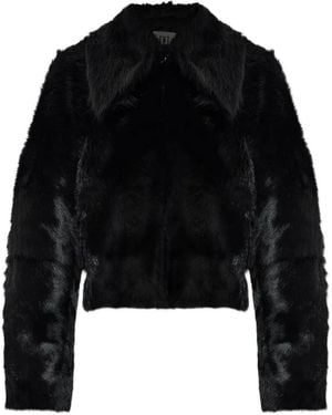By Malene Birger Rowani Fur-Effect Jacket - Black