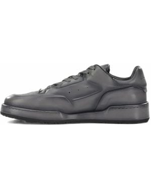 Officine Creative Eraser Paneled Leather Sneakers - Gray