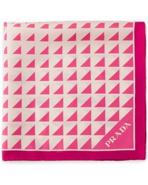 Prada Silk Scarf - Pink