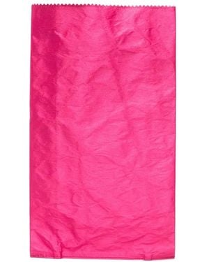 Zilla Crinkled-Effect Clutch Bag - Pink
