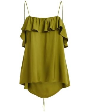 Essentiel Antwerp Ruffled-Neck Blouse - Green