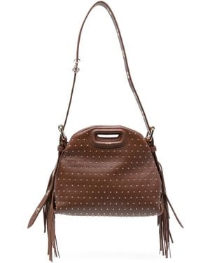 Maje Miss M Studded Mini Bag - Brown