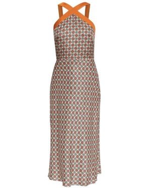 Paul Smith Patterned Midi Dress - Natural