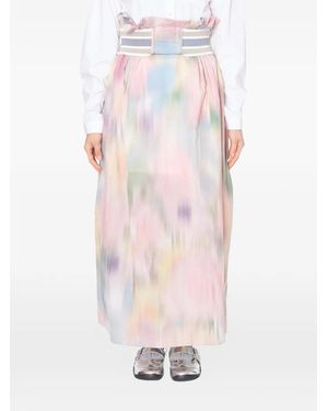 Kolor Elastic-Wasitband Maxi Skirt - Pink