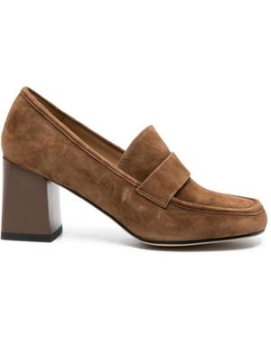 SERGIO MORETTI FIRENZE Suede Court Shoes - Brown