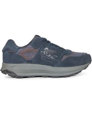 Etro Sneakers Con Stampa Paisley - Blu