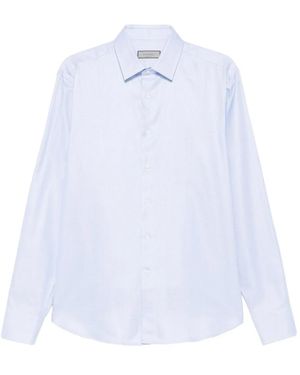 Canali Langärmeliges Hemd - Weiß