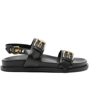 Agl Attilio Giusti Leombruni Leather Sandals - Black