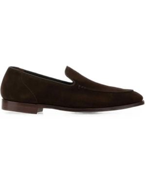 Crockett & Jones Salcombre 2 Suede Loafers - White