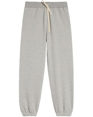 Jil Sander Logo-embroidered cotton track pants - Grau