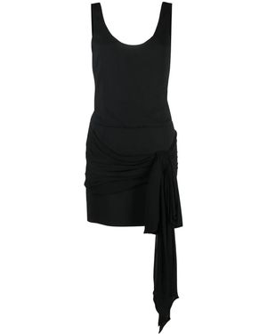 Philosophy Di Lorenzo Serafini Draped Tie Short Dress - Black
