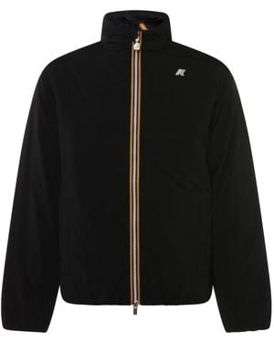 K-Way Logo-Patch Jacket - Black