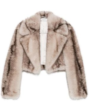 Sportmax Pinstripe-Pattern Jacket - Natural