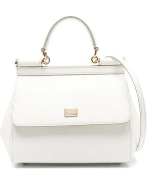 Dolce & Gabbana Sac À Main Sicily Médium - Blanc