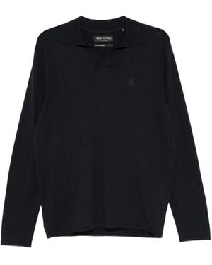 Marc O' Polo Long Sleeve Polo - Blue