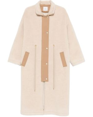 Eleventy Zip-Up Coat - Natural