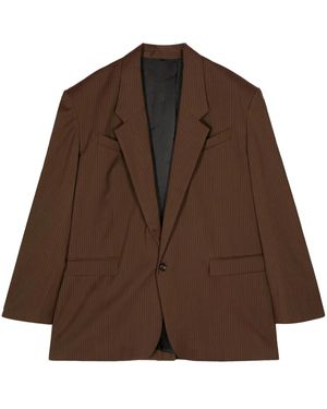 Egonlab Gestreepte Blazer - Bruin