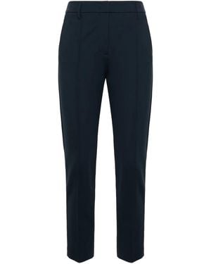 Dorothee Schumacher Belt-Loops Centre-Crease Trousers - Blue