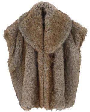 BB COUTURE Shawl-Collar Jacket - Brown