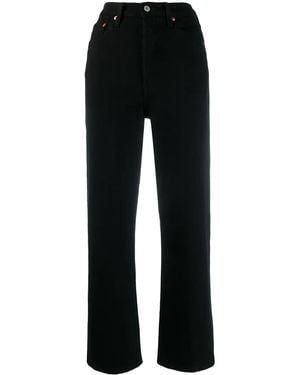 Levi's Ribcage Straight-Leg Jeans - Black
